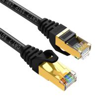 Патч-корд Samzhe SSTP CAT 7, 0.5 m, Black