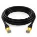 Патч-корд Samzhe SSTP CAT 7, 0.5 m, Black