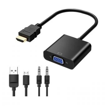 Адаптер Erston HDMI Male - VGA Female with 3.5 mm&USB cable (PCZ-2015)
