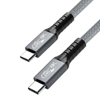 Кабель Erston USB 4.0 Type C - Type C, 240W, 0.5 m