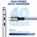 Кабель Erston USB 4.0 Type C - Type C, 240W, 0.5 m